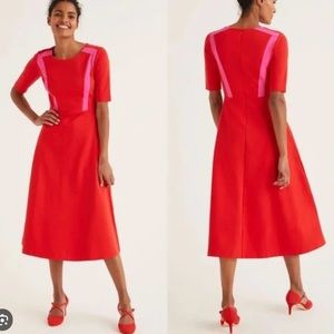 Biden Emily Color Block Dress Midi Size 12